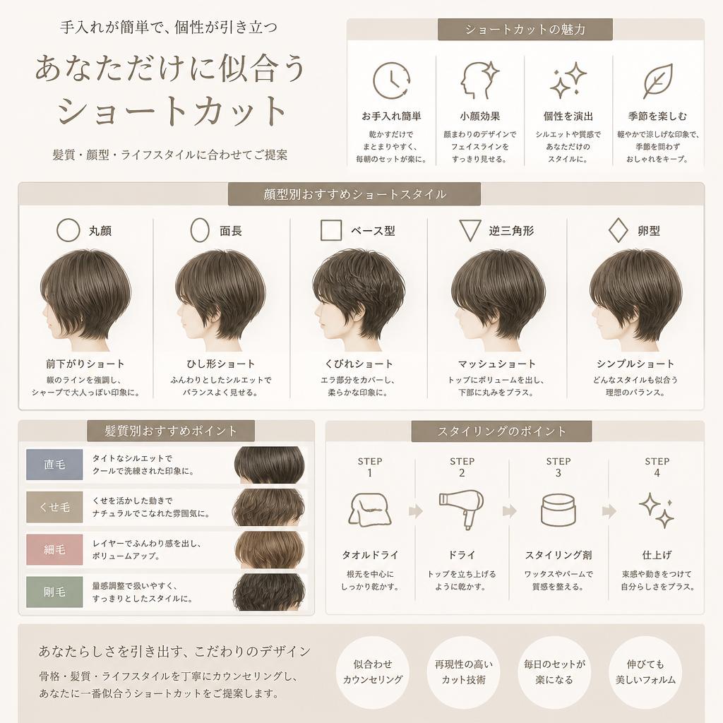 ショートカットの魅力