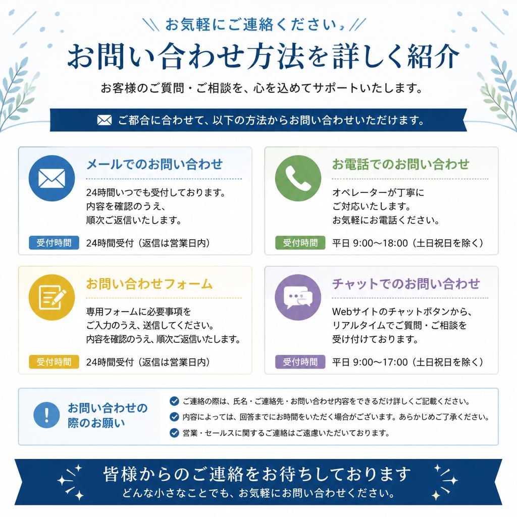 7. お問い合わせ—今すぐ美しい髪へ