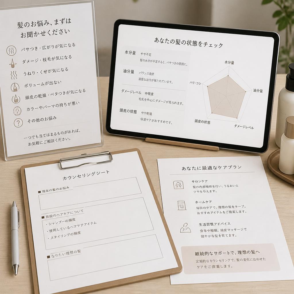 4. 質の高いカウンセリングで髪のお悩みを解決