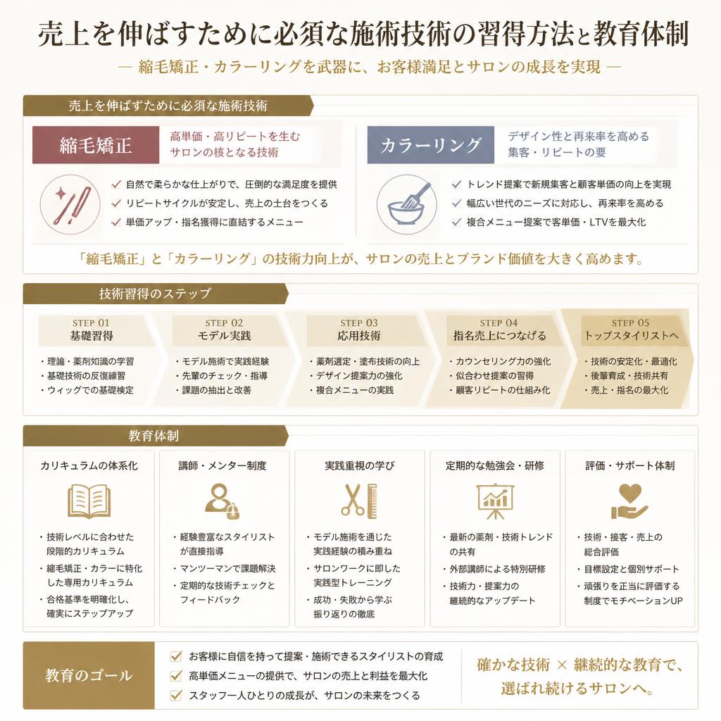 4. 売上アップを狙うための施術技術