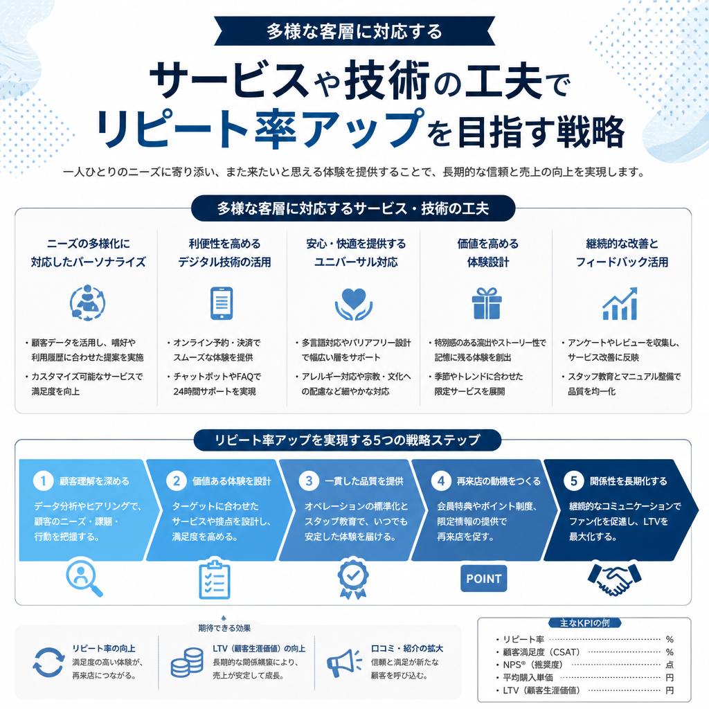 5. 客層の拡大とリピート率向上の秘訣
