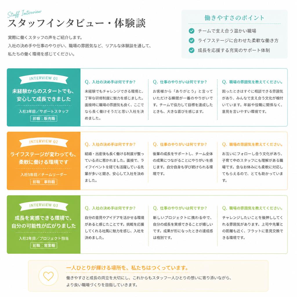 スタッフの声